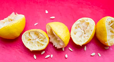 Limon çekirdeğini çöpe atmayın