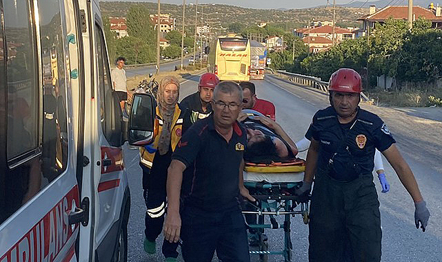 Manisa’nın Kula ilçesinde, Adem Deniz motosikletten savrularak metrelerce sürüklendi