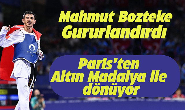 Milli sporcumuz Mahmut Bozteke 2024 Paris Paralimpik Oyunları'nda altın madalya kazandı