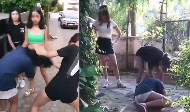 Muğla’nın Marmaris ilçesinde 6 kız erkek meselesi yüzünden 2 kızı dövdü