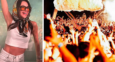 Nesrin Cavadzade eşarpla partide görüntülendi