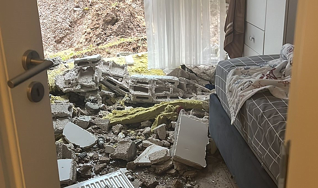 Ordu'da istinat duvarı çöktü: 48 daireli bina boşaltıldı