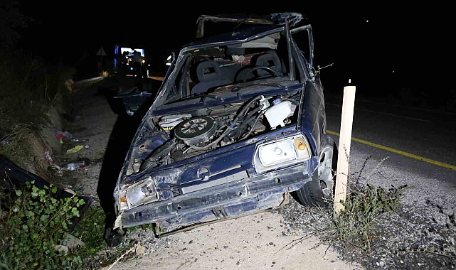 Otomobil takla attı: 1'i ağır 5 yaralı