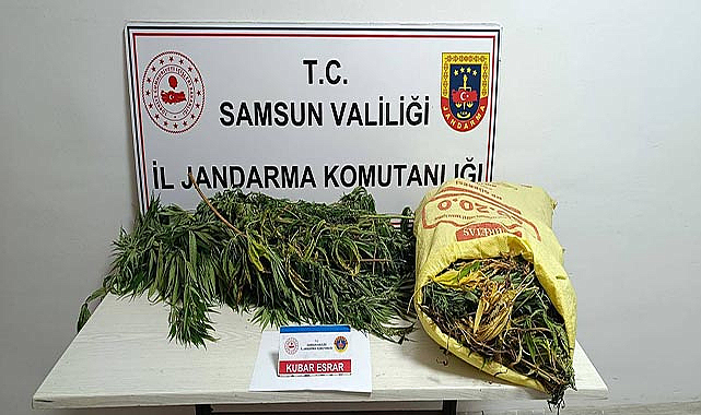Samsun'da 12 kilogram esrar ele geçirildi