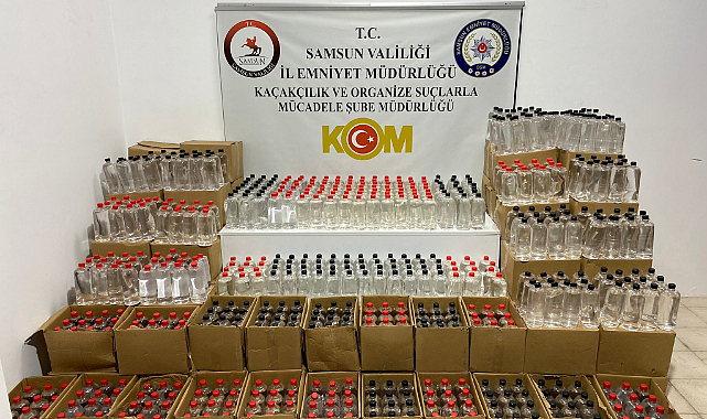 Samsun'da 2 ton etil alkol ele geçirildi