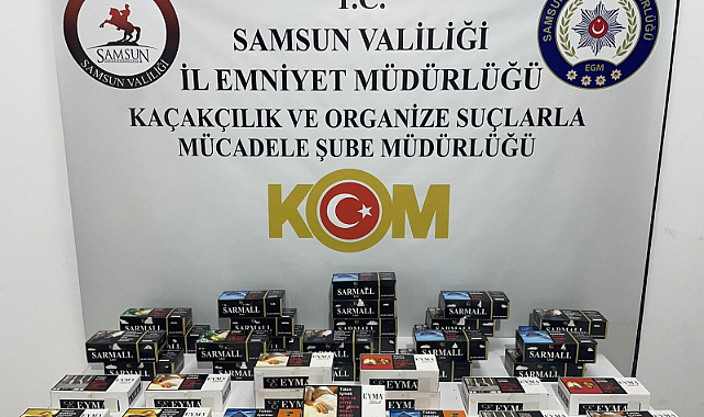 Samsun’da binlerce makaron ele geçirildi
