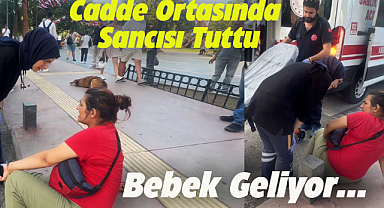 Samsun'da hamile kadın cadde ortasında sancılandı