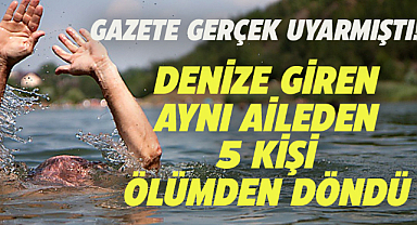 Samsun'da kabusu yaşayan aile rip akıntısına kapıldı