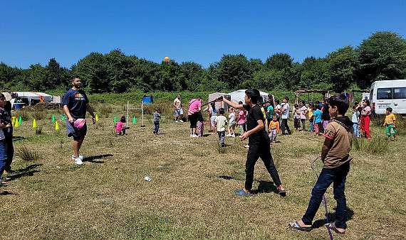 Samsun'da mevsimlik işçilerin çocukları sporla buluştu