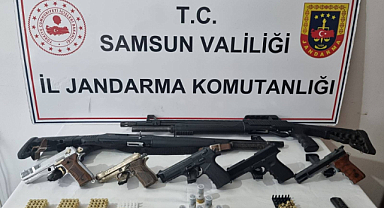 Samsun'da silah kaçakçılarına yönelik operasyon: 2 gözaltı