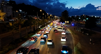 Samsun'da Tarkan sevgisi trafiği kitledi