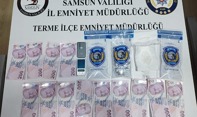 Samsun'da uyuşturucu ve sahte para ele geçirildi