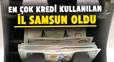 Samsun, Karadeniz Bölgesi'nde En Çok Kredi Kullanılan İl Oldu