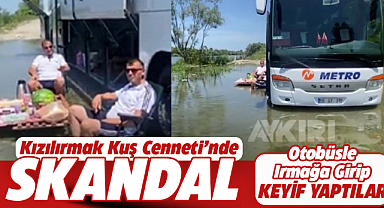 Samsun Kızılırmak Kuş Cenneti'nde skandal görüntüler