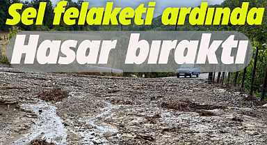 Samsun'un Alaçam ilçesinde sel felaketi büyük hasar bıraktı