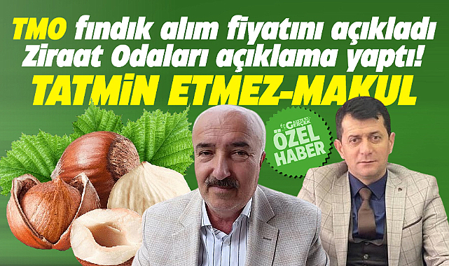 Samsun Ziraat Odaları TMO'nun 2024-2025 fındık alım fiyatı ile ilgili açıklama yaptı