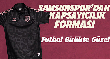 Samsunspor 'Futbol Birlikte Güzel' sloganıyla 3. formasını tanıttı