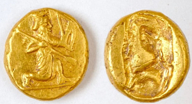 Tarihi buluş 2 bin 400 yıllık altın sikke