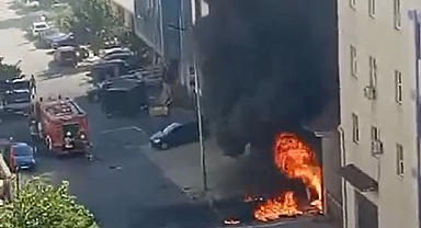 Trafo patladı alev topuna döndü