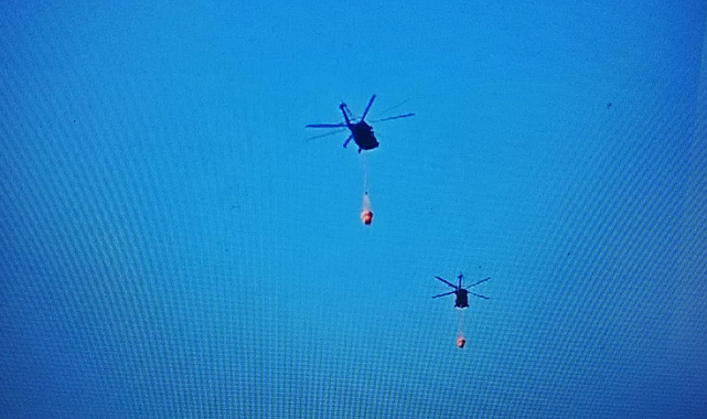 TSK, orman yangınlarına müdahale ediyor