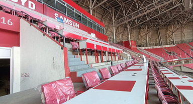 TSYD Samsun Şubesi, basın mensupları için stadyumda yenilikler yaptı