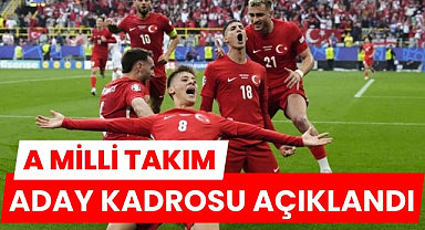 Türkiye A Milli Futbol Takımı'nın aday kadrosu açıklandı