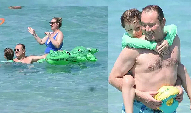 Ünlü oyuncu Şoray Uzun ailesiyle tatilin tadını çıkarıyor