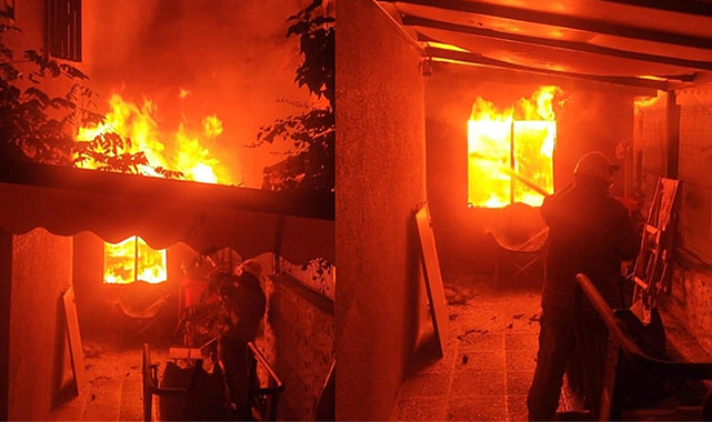 Ünlü oyuncunun villasında korkutan yangın