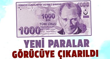 Yeni 500 TL ve 1000 TL görücüye çıkarıldı