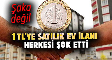 1 TL'ye satılık ev ilanı herkesi şok etti