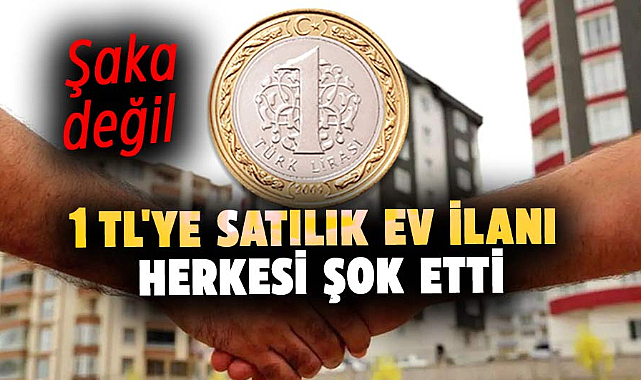 1 TL'ye satılık ev ilanı herkesi şok etti