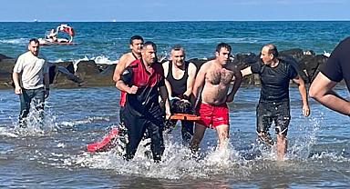 15 yaşındaki genç boğulma tehlikesi geçirdi