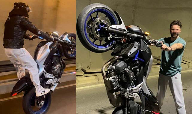 Astsubaya çarpıp şehit olmasına neden olan motosikletlinin 'tek teker' üzerinde videoları çıktı