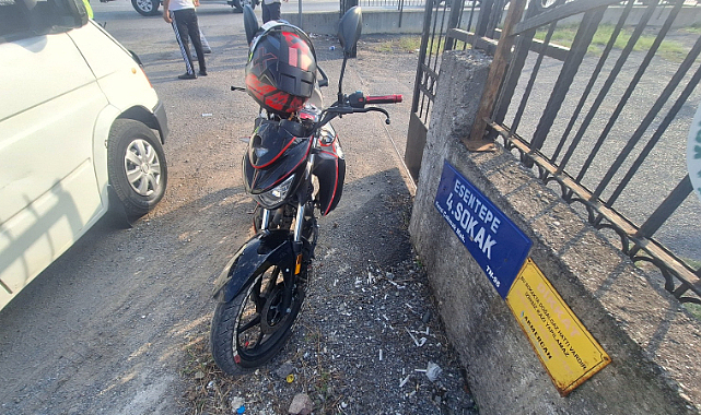 Bafra’da motosiklet sürücüsü yaralandı