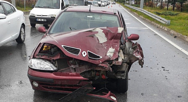 Bafra'da yaşanan kazada 1 kişi yaralandı