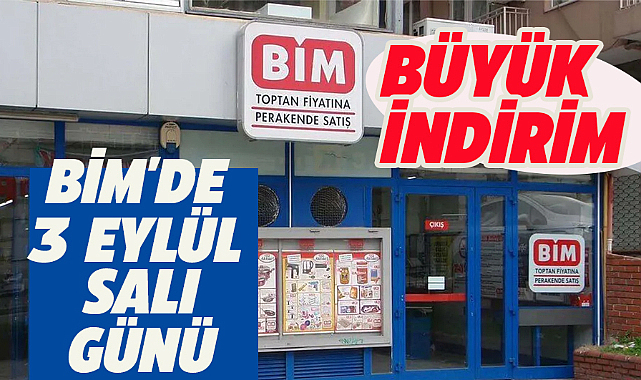 BİM'DE 3 Eylül Salı günü süt ve süt ürünlerinde büyük indirim fırsatı
