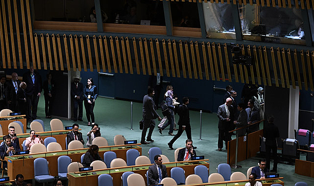 BM'de Netanyahu'ya protesto