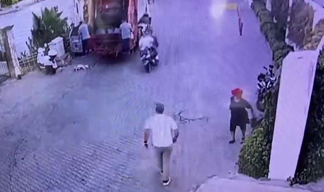 Çöp kamyonunun altında can verdi