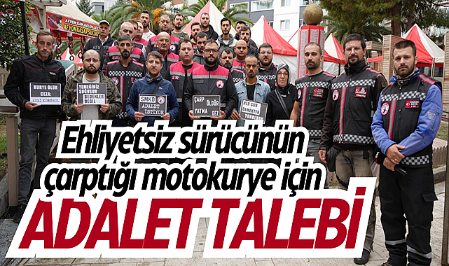 Ehliyetsiz sürücünün çarptığı motokurye için adalet talebi