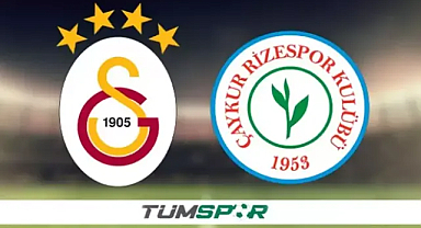 Galatasaray-Çaykur Rizespor maçı ne zaman? Saat kaçta? Hangi kanalda? Şifresiz mi olacak?