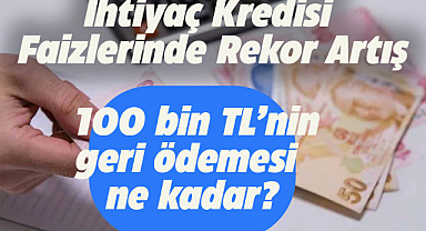 İhtiyaç kredisi faizlerinde rekor artış