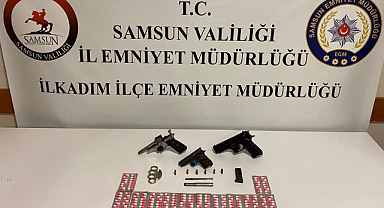 İlkadım'da narkotik ve silah operasyonu