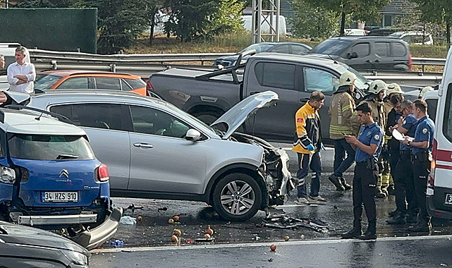 İstanbul TEM Otoyolu'nda zincirleme kaza! 2 öldü, 5 yaralı