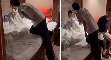 Karısını otelde başka bir adamla bastı! Odada 5 yaşındaki kızları da vardı