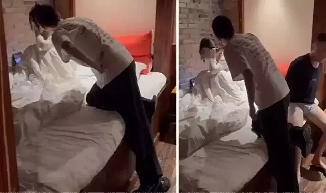 Karısını otelde başka bir adamla bastı! Odada 5 yaşındaki kızları da vardı