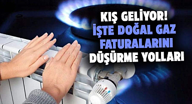 Kış geliyor! İşte doğal gaz faturalarını düşürme yolları