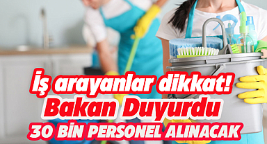 MEB'e 30 bin personel alınacak