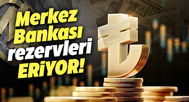 Merkez Bankası'nın rezervlerindeki düşüş devam ediyor