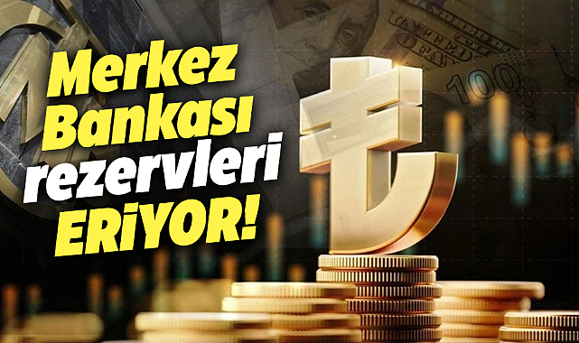 Merkez Bankası'nın rezervlerindeki düşüş devam ediyor