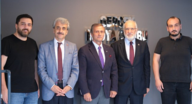 Saadet Partisi'nden Gerçek Medya'ya ziyaret